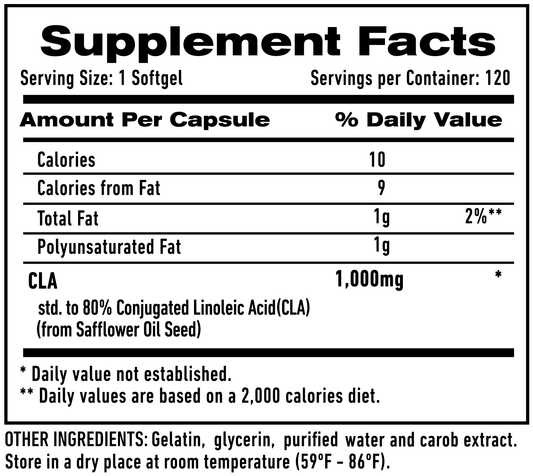 CLA 1up Nutrition 120 Softgel